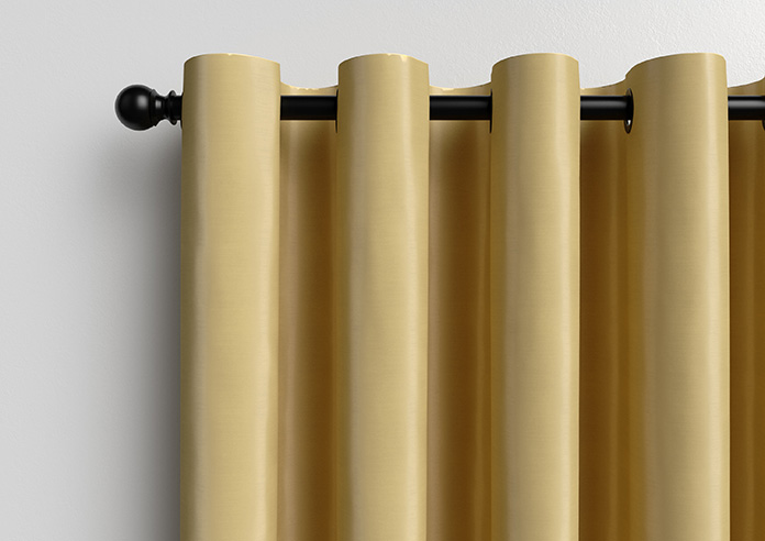 Akoya Faux Silk, Lustre Old Gold - Made to Measure Curtains - Image 12